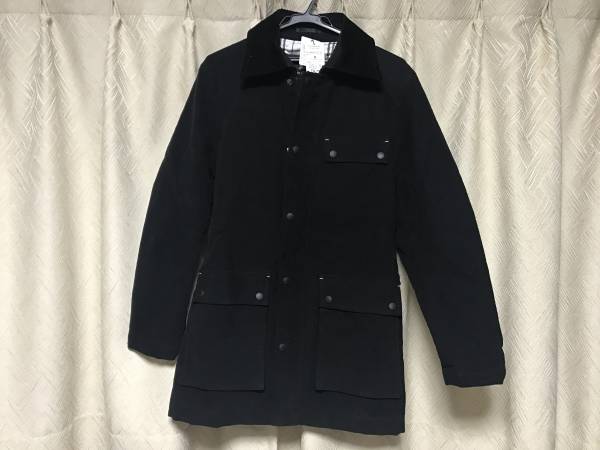 ☆バーバリーブラックレーベル☆ブラックハーフコート新品M