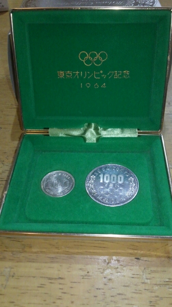 1964年 昭和39年 東京オリンピック 記念硬貨 専用ケース付