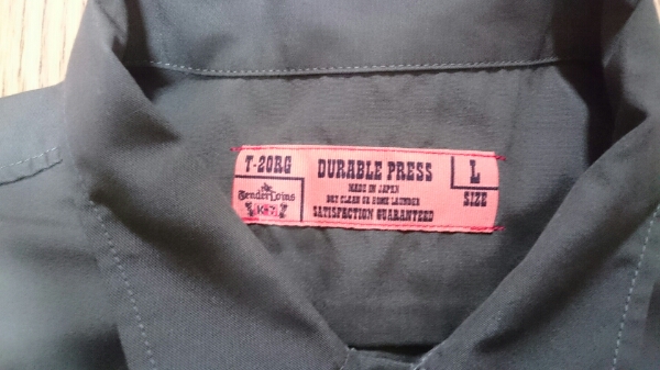 値下げしました送料無料 TENDERLOIN 半袖ワークシャツ Lサイズ