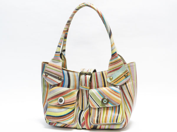 Paul Smith ポール・スミス ハンドバッグ レザー マルチカラー