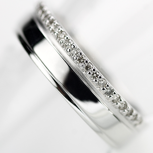 SELBY》1円～K18ホワイトゴールド ダイヤモンドリング 0.06ct 【公式通販】