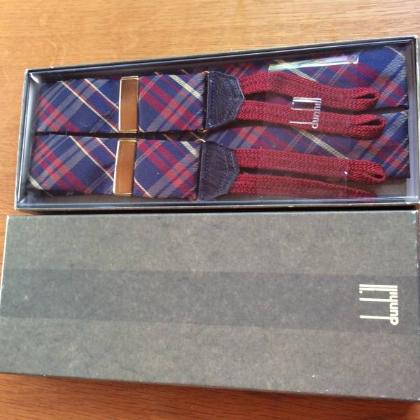 dunhill ダンヒル　サスペンダー　英国製　未使用