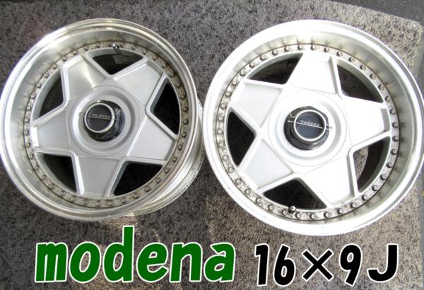 ホイール3 アウトストラーダ☆modena/モデナ☆16×9JJ PDC100 5H☆セリカ ホイール