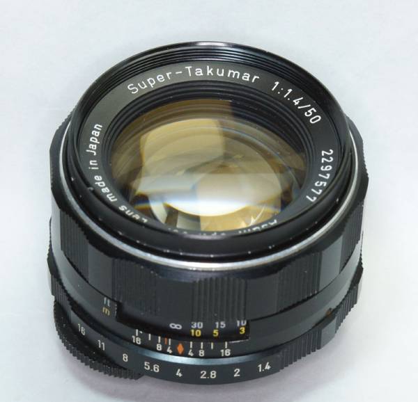 PENTAX Super-Takumar 50mm F1.4 M42 黄変あり Super-Takumar 1:1.4/50 50mm F1.4 黄変回復 PENTAX S M42 48B Super