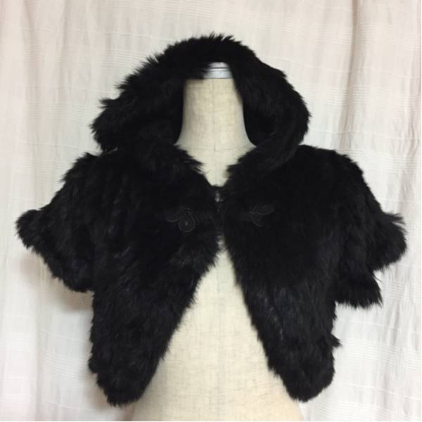ヴィヴィアンタム ボレロ 0 黒ファー ベストトップス ジャケット 