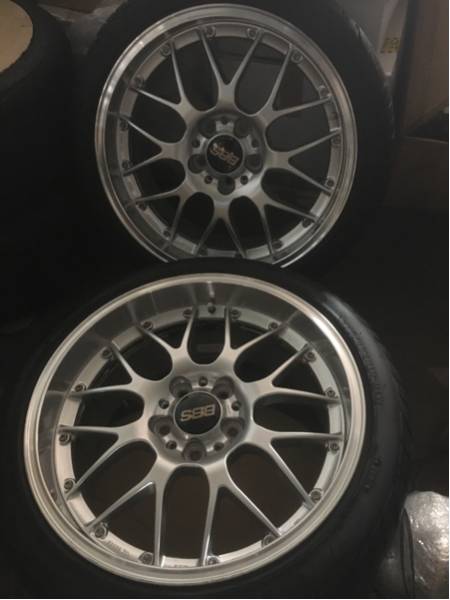 BBS RS-GT 18インチタイヤ付き4本セット希少8.5j9.5j高級鍛造