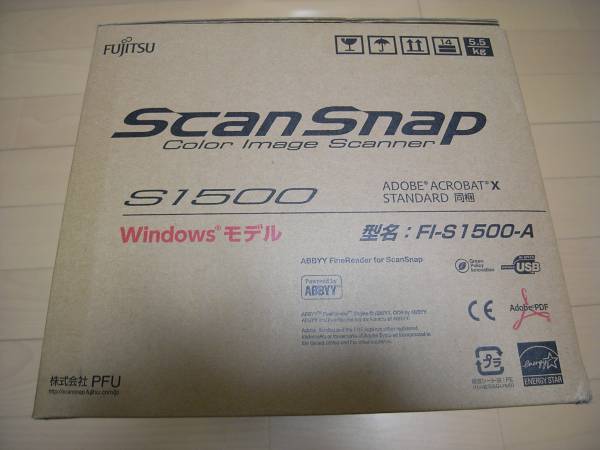 FUJITSU Scan Snap S1500　FI-S1500-A 未使用