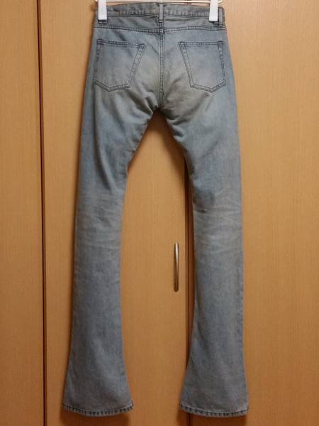 GalaabenD上質ブーツカットスキニーブルーデニムパンツ Sサイズ 
