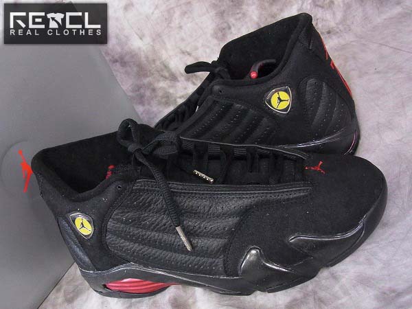 【観賞用】NIKE/ナイキ AIR JORDAN 14 OG 黒/136016-001/27.0