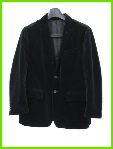 28981★ポロ ラルフローレン ベロアジャケット ブラック L相当