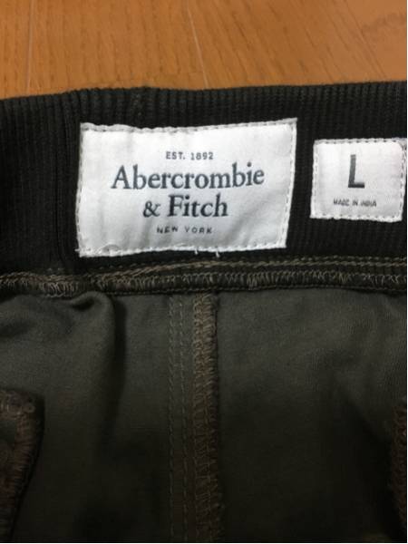 正規品Abercrombie&Fitch!ジョガーパンツ!カモフラ柄!サイズL!