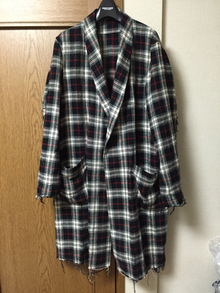 アンダーカバー 15AW チェック ガウン コート 2015AW UNDERCOVER