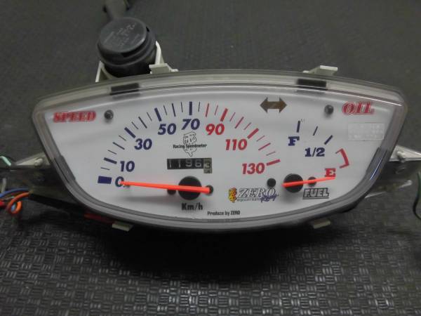 零130Kスピードメーター AF28 スーパーディオZX 実働 ゼロ AF27