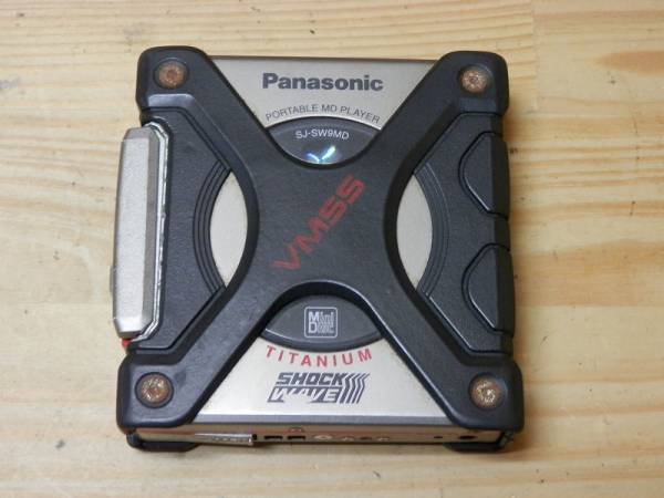 Panasonic/SJ-SW9MD ポータブルMDプレーヤーSHOCK WAVE(再生専用