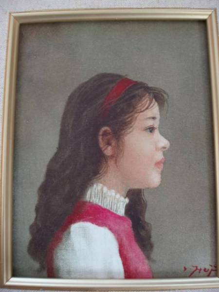 油彩画 藤井勉娘 藤井勉 油絵 号 ねこ マリー Pay ID