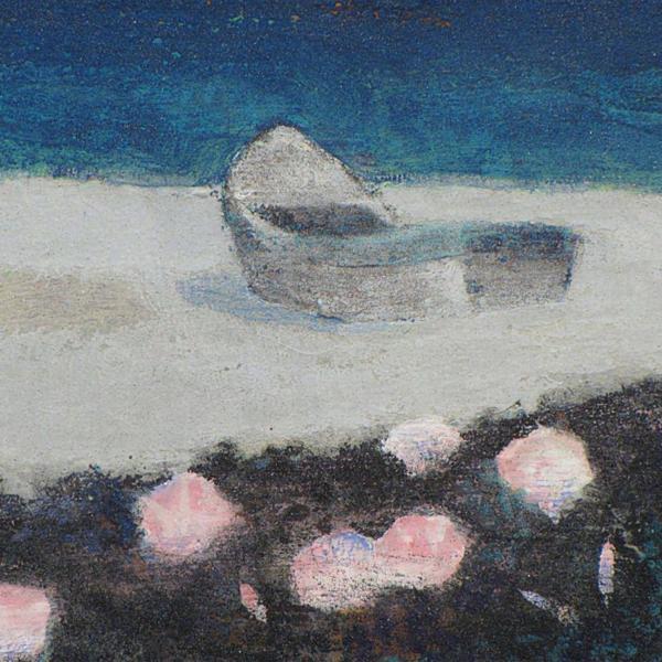 松本栄 浜昼顔 共シール 額装１２号 とても良い絵 山水 風月 売買されたオークション情報 Yahooの商品情報をアーカイブ公開 オークファン Aucfan Com