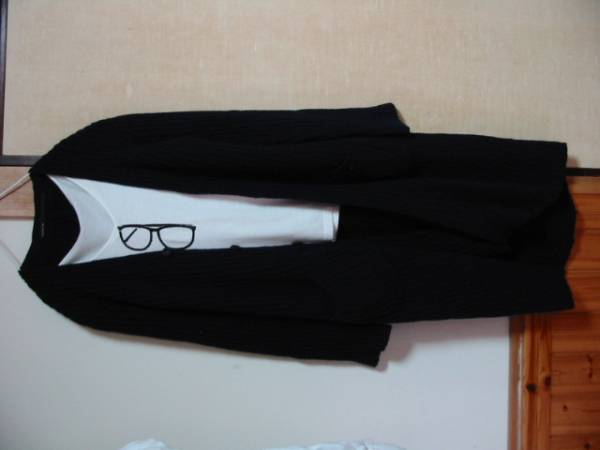 ギャルリーヴィー♪大人ウールロングニットコート紺大草直子