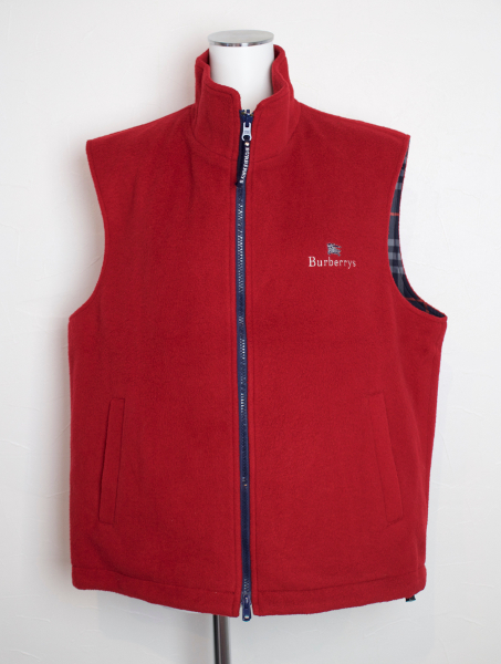 Burberrys バーバリー リバーシブル フリース チェック ベスト