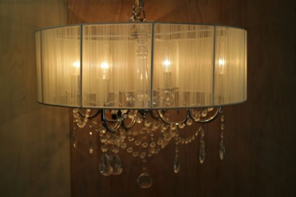 シャンデリア 4灯 ペンダントランプ ラインストーン I495