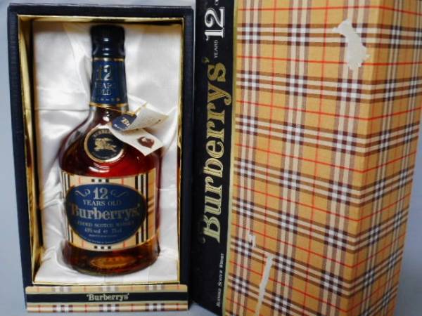 古酒 Burberrys バーバリー 12年 スコッチ ウイスキー 未開封