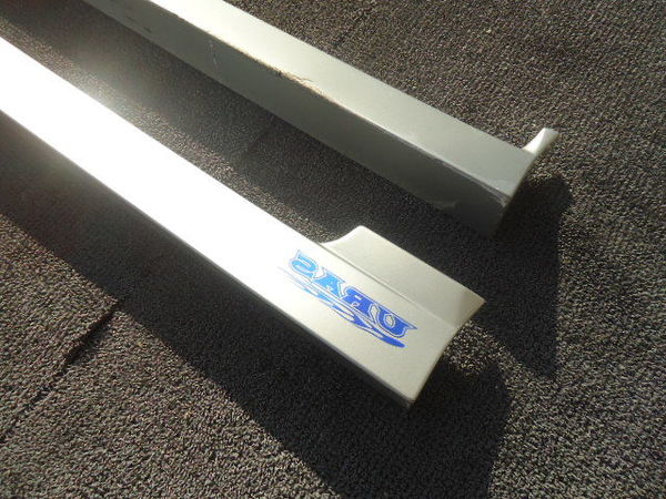 ユーラス ER34 スカイライン 4ドア サイドスカート シルバー