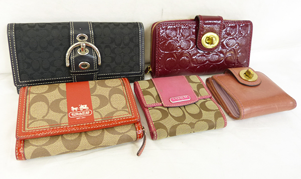 まとめ売り☆コーチ☆財布☆5点☆中古品（R10755）