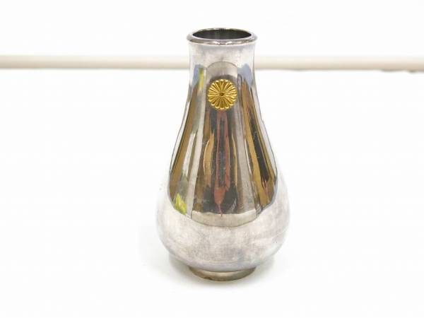 812-0040●宝市/中古/純銀/三越/インテリア/花器/花瓶/約187.8g