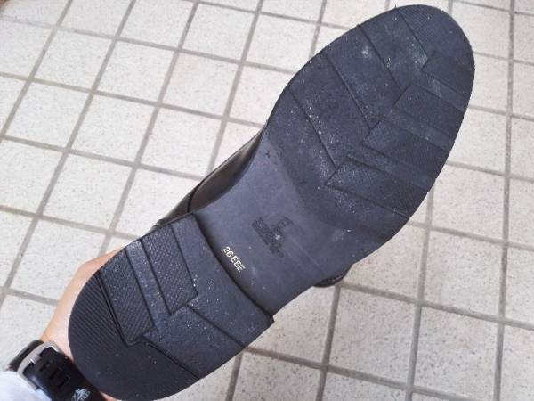 リーガルＵチップ 黒26 EEE 程度良　スコッチグレイン おまけ付