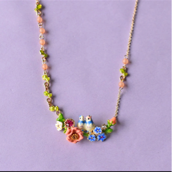 アンティーク ネックレス 小鳥 フランシュリッペ 好きさんにも