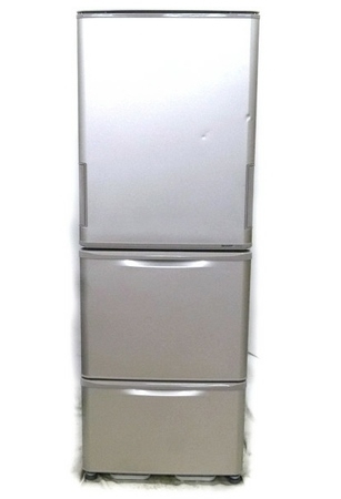 中古 SHARP SJ-WA35X-S 冷蔵庫 350L 3ドア 右開 楽直S2178120 洗濯機