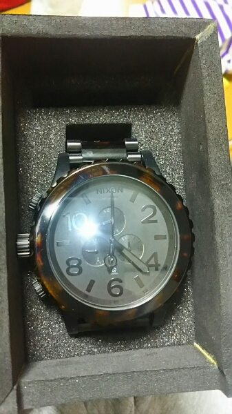 クロノグラフ ニクソンクロノ べっ甲 時計 ニクソン NIXON 51-30