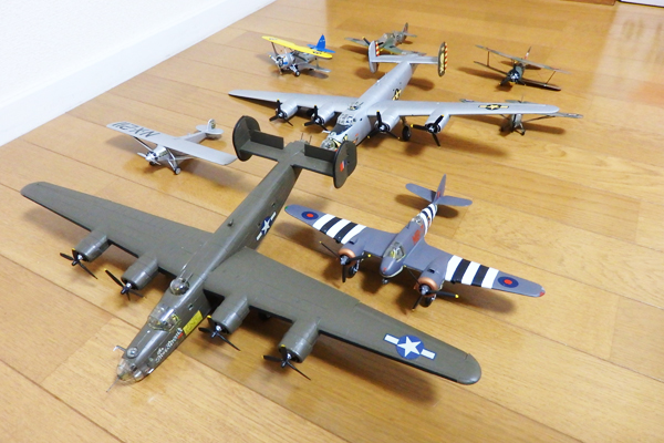 戦闘機 8機セット プラモデル 塗装完成品 ②