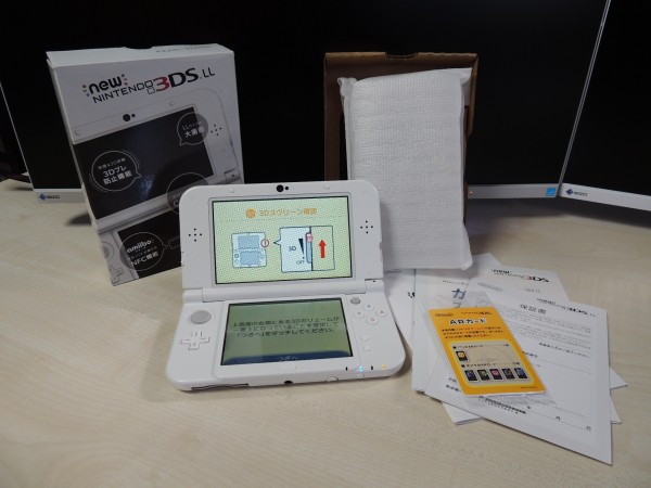 超美品 【中古】　New ニンテンドー3DS LL本体 パールホワイト