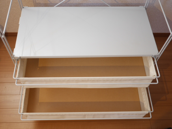 無印良品 スチールユニットシェルフ・ワードローブセット・引出し付き