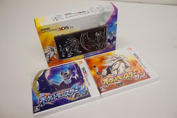 New 3DS LL本体/ポケットモンスター ソフト 2本セット◇US146