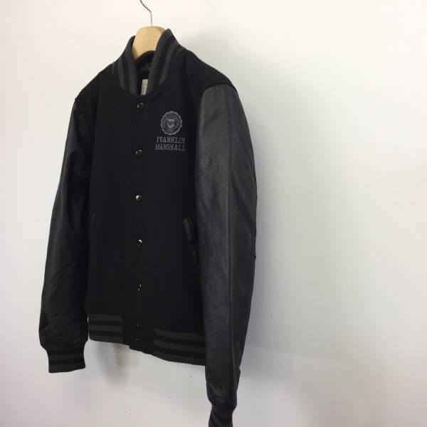 FRANKLIN&MARSHALL フランクリン 袖革 レザー スタジャン