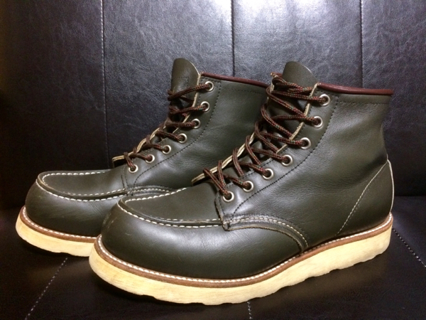 【1円スタート】極美品レッドウイング犬タグオリーブ色セッター