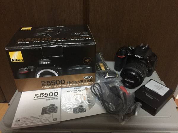 中古美品 Nikon D5500 18-55 VR Ⅱ レンズキット デジタルカメラ 家電