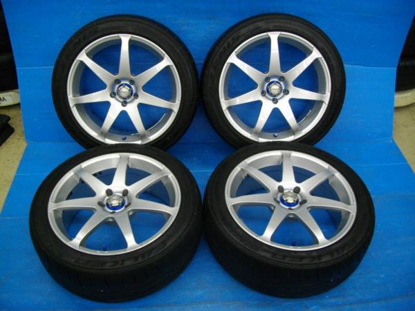 I【11】RAYSベルサス17インチ7J+35タイヤ215/45付セリカなど RAYS