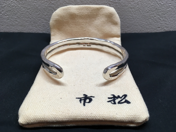 市松/シルバーバングル/12mm/完全未使用・新品/23年11月オーダー 