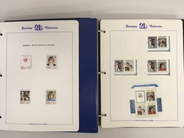 貴重世界の記念切手セットダイアナ妃 コレクション 使用済切手