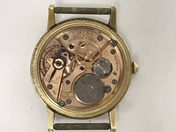 1円【オメガ】OMEGA アンティーク 14K枠 ジャンク 部品取り