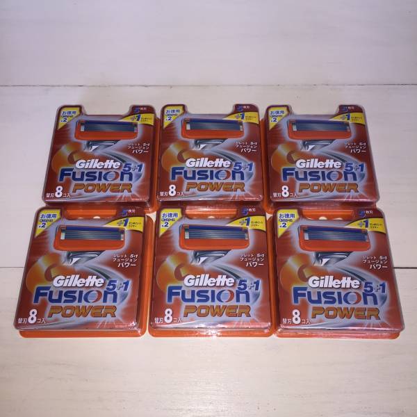 新品◆ジレット フュージョン5+1 パワー替刃　計48個◆