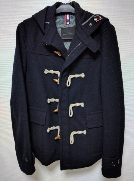 メンズメルローズ Men's Melrose ダッフル コート 紺 4