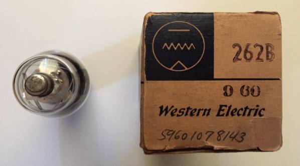刻印 WESTERN ELECTRIC製JAN-262B真空管１本　導通確認済A Electric Western 262B 真空管 western electric | - JAN刻印 WESTERN