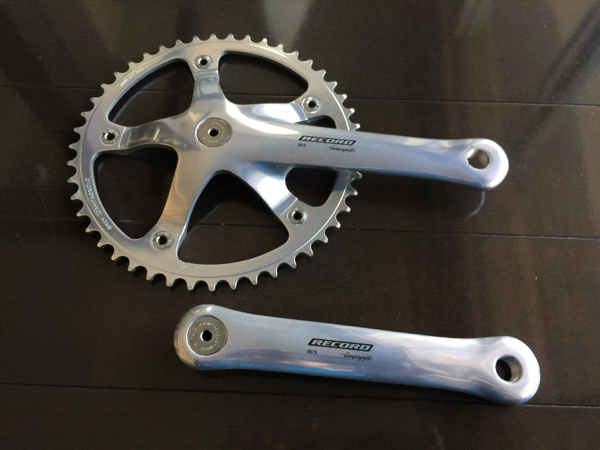 中古 カンパ レコード ピスト用クランク Campagnolo カンパニョーロ 