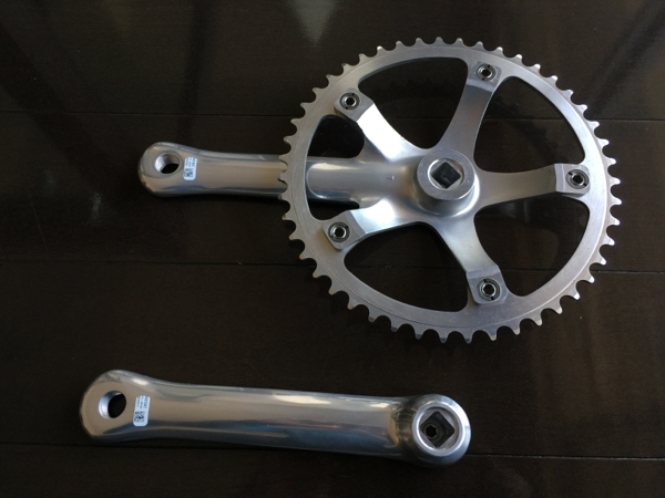 中古 カンパ レコード ピスト用クランク Campagnolo カンパニョーロ 