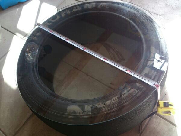 タイヤテーブル レーシング ガラス スリック 男前 ガレージに