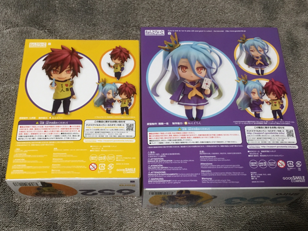新品 ノーゲーム・ノーライフ ねんどろいど 空＆白 ラバスト付