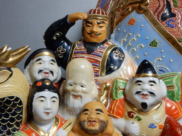 九谷焼 豪華!九谷焼 七福神が乗った宝船 七福神 宝船 九谷焼 豪華!九谷焼 七福神が乗った宝船 七福神 宝船